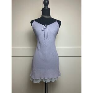 Frederick’s of Hollywood Sheer Fairycore Slip Dress Blue Purple Floaty M